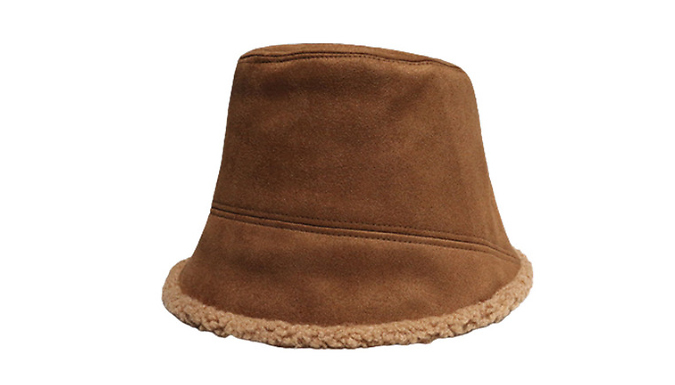 Faux Suede Lambs wool Bucket Hat - 4 Colours