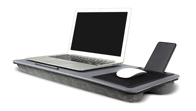 Cushioned Laptop Desk - with Mobile Phone holder!
