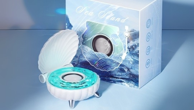 Colourful Shell Bluetooth Speaker & Light - 2 Colours