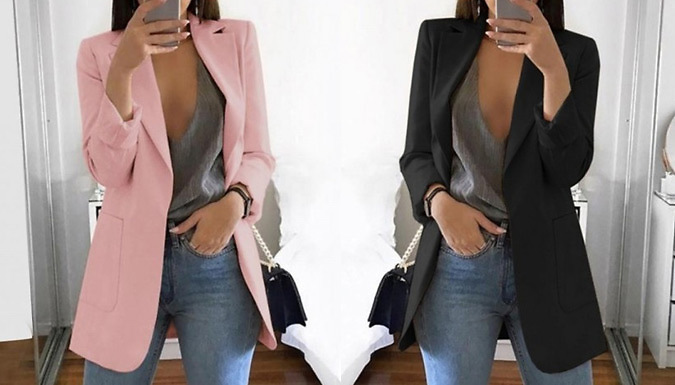 Women's Summer Casual Blazer - 7 Colours & 6 Sizes from GoGroopie