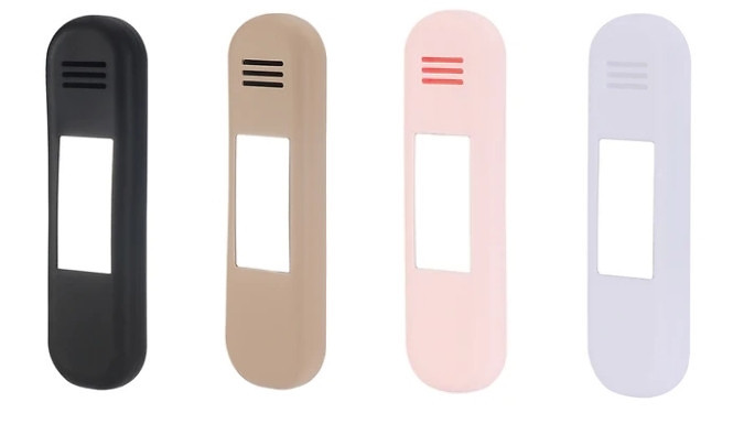 Portable Silicone Cosmetic Brush Case with Mirror - 4 Colours at Go Groopie