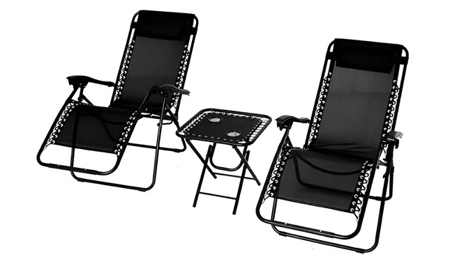Alivio Zero Gravity Chairs with Side Table