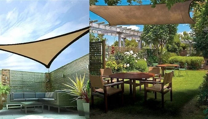 Garden & Patio Rainproof Cloth Sunshade - 2 Styles, 4 Colours at Go Groopie IE