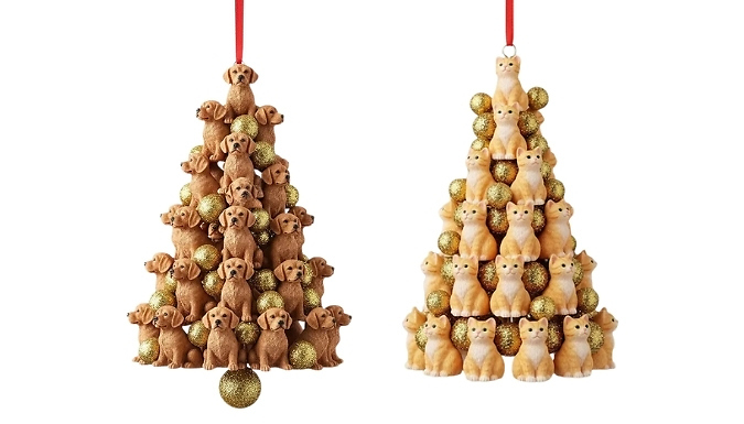 Stacked Animal Christmas Tree Ornament - 6 Designs
