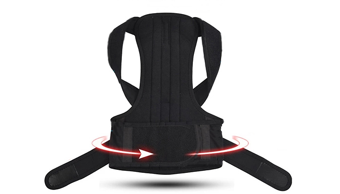 Adjustable Posture Correcting Back Brace - 5 Sizes from Go Groopie IE