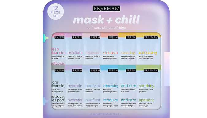 12-Piece Freeman Limited Edition Mask & Chill Skincare Set