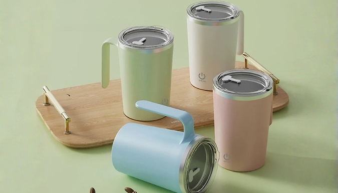 Automatic Magnetic Stirring Mug - 4 Colours!