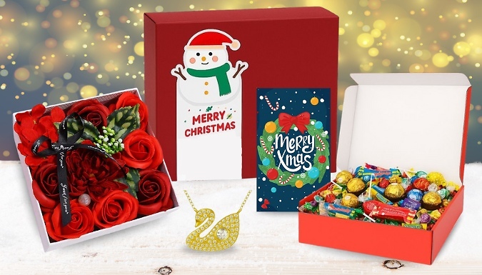 Christmas Hamper Gift Box - Jewellery, Food & More!