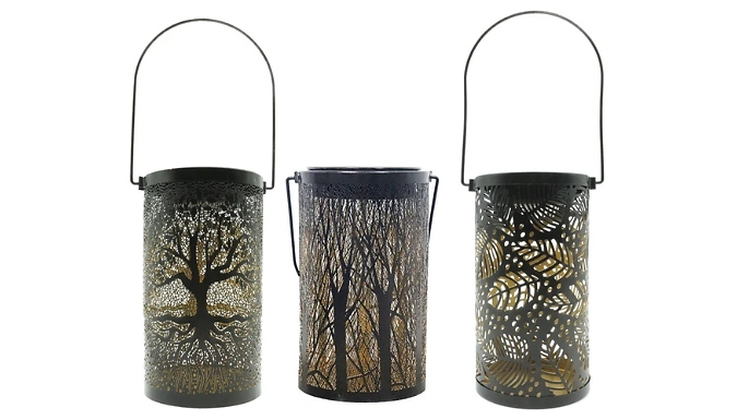 Solar Wrought Iron Hollow-Out Projection Light - 3 Designs