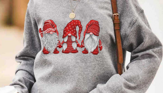 Women's Santa Gonk Jumper - 5 Colours & 5 Sizes