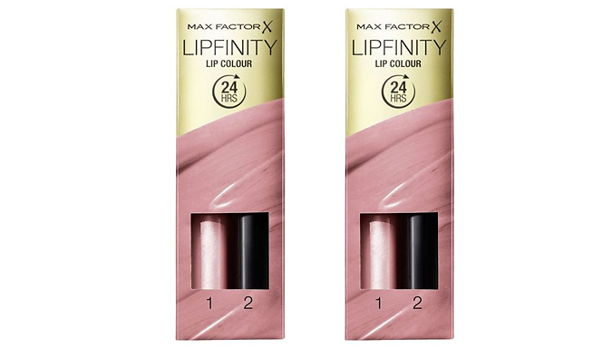 2 Max Factor Lipfinity Lipstick Two Step