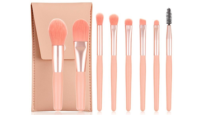 8-Piece Makeup Brush Set - 4 Colours