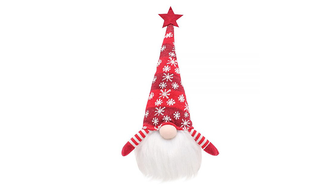 Mini Santa Ornament with LED Light Beard - 3 Colours