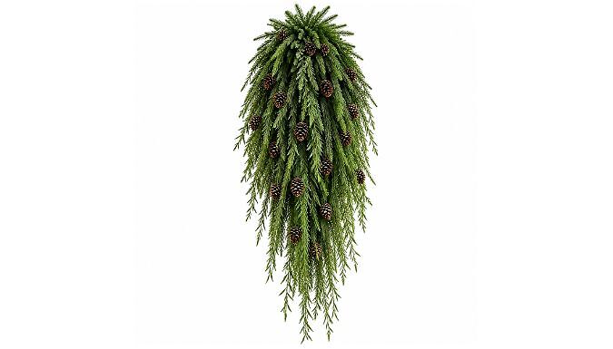 10-Pack of Christmas Hanging Vine & Pinecone Decorations