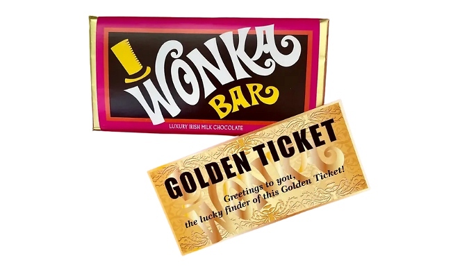 3-Pack WONKA Bar with Golden Ticket