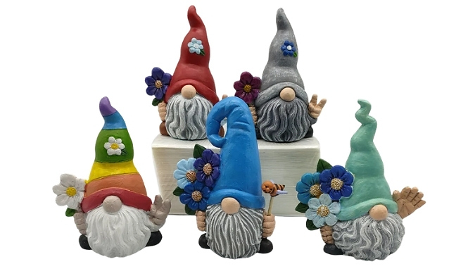 Mini Resin Gonk Garden Ornament - 5 Designs!
