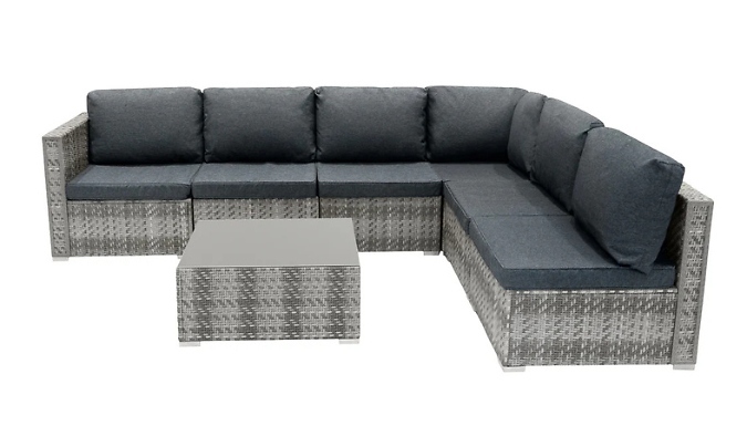 7-Piece Marielle Rattan Modular Furniture Set - Optional Storage Box!