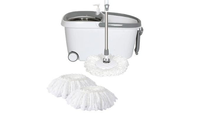 Cleanflo Spin Mop & Bucket Set - 2 Colours!