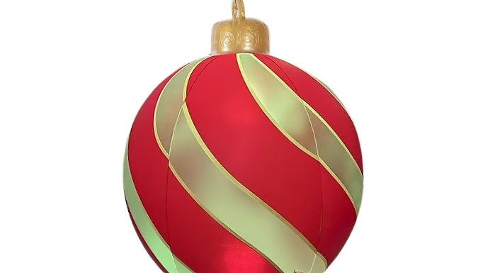Giant Inflatable LED Christmas Bauble Decoration - 3 Colours. from Go Groopie IE