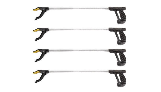 4-Pack Long Reach Litter Pickers