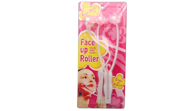 2-in-2 Face & Neck Massager Roller at Go Groopie