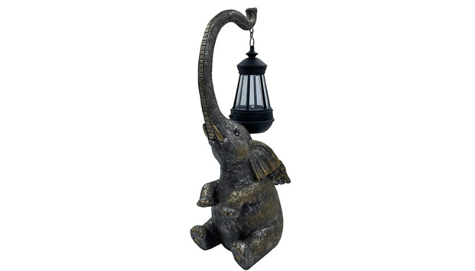 Solar LED Elephant Garden Light Ornament