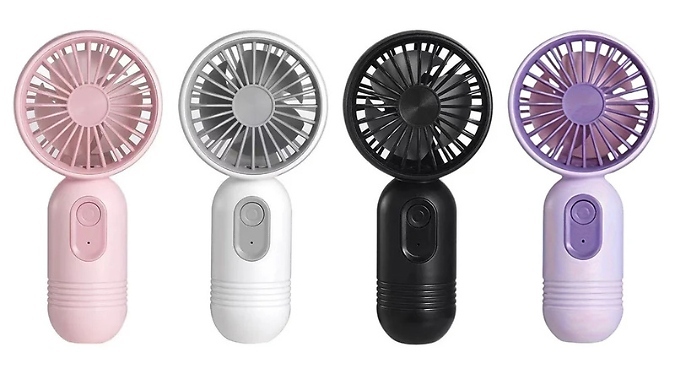 3-Speed Mini Handheld Fan - 4 Colours!