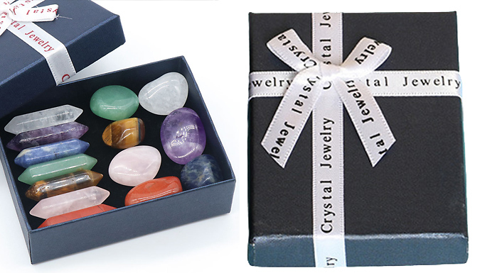 14-Piece Chakra Crystals & Stones Set