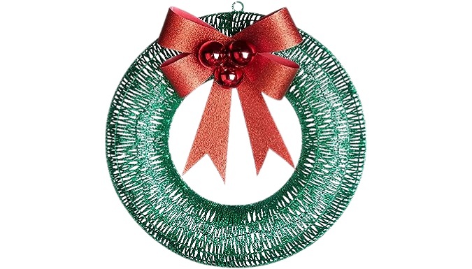 50cm LED Shimmering Christmas Wreath - 2 Colours!