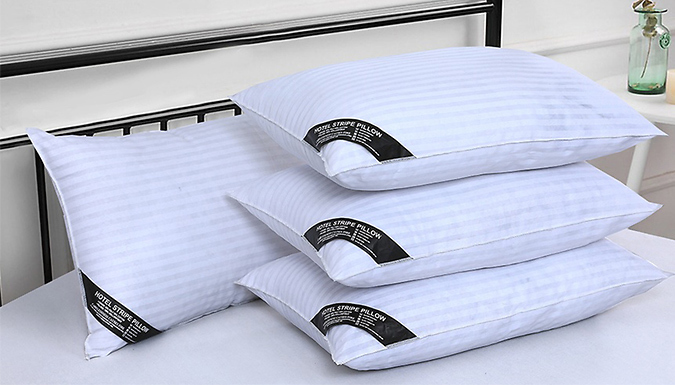 2 or 4-Pack of Hotel Quality Striped Pillows