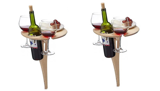 Outdoor Picnic Wine Rack