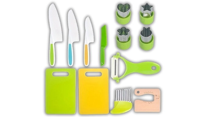 13-Piece Kids Kitchen Cooking Utensils Set