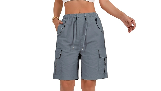 Women’s Lightweight Quick-Dry Cargo Shorts - 6 Colours, 5 Sizes!