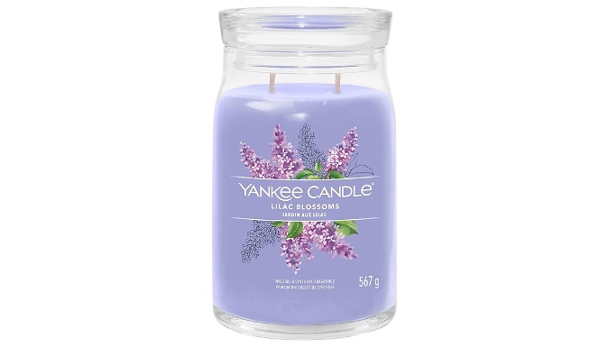 Yankee Candle Lilac Blossoms Candle - Large 567g Jar!