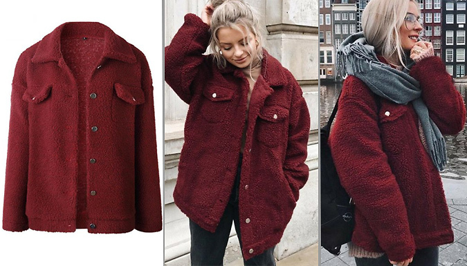 Women's Fleece Teddy Jacket - 3 Colours