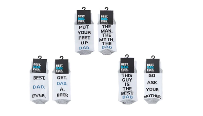 Best Dad Novelty Gift Socks - 3 Options