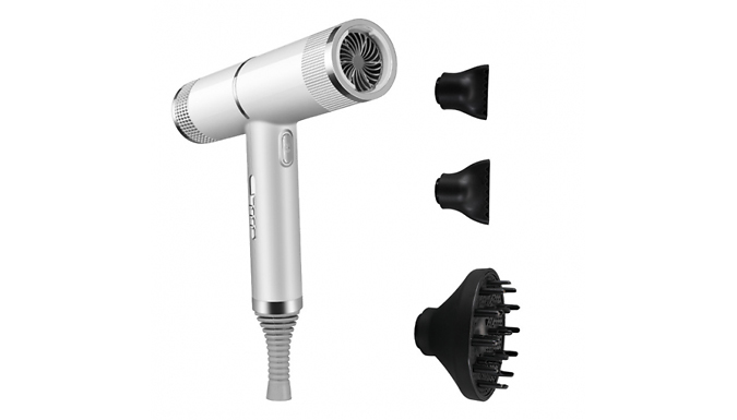 Styling Hair Dryer with 3 Nozzles - 6 Colours