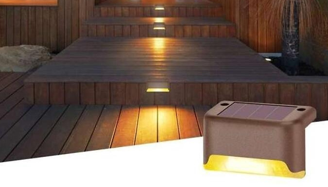 1, 2, 4 or 6 Solar Decking Lights - 2 Colours