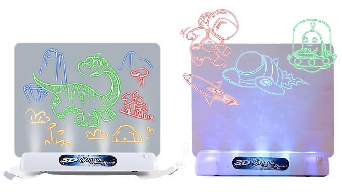 3D Fluorescent Drawing Board - 2 Styles, 2 Sizes