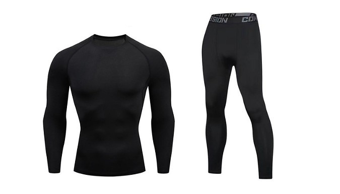Thermal Long Sleeve Top & Bottoms Set - 2 Colours & 6 Sizes