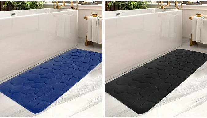 Non-Slip Absorbent Bathroom Mat - 4 Colours & 2 Sizes