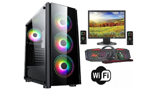 i5 Quad Core Elite Gaming PC Bundle, 1TB HDD + Windows 10