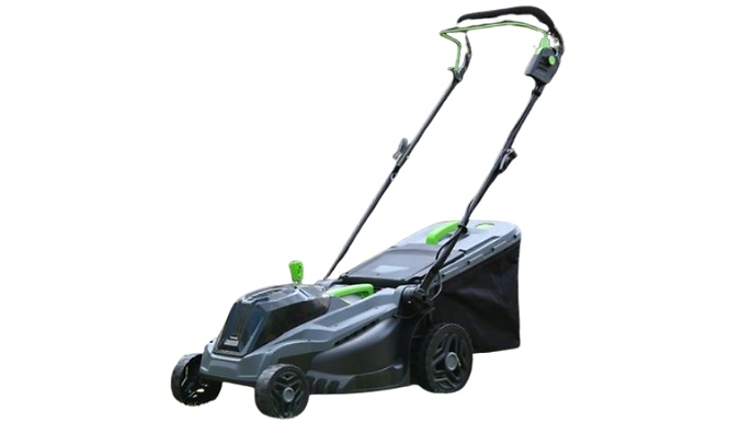 Aerotek 40V Cordless Lawn Mower & Accessories Bundle - Fast Charger & 2 Additional Spare Batteries!