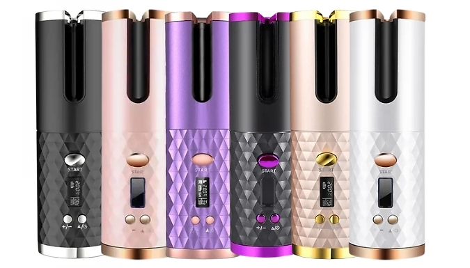 Rechargeable Wireless Auto-Rotating Hair Curler - 6 Colours