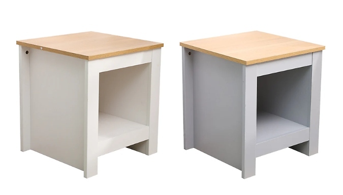 Bedside Table Nightstand - 2 Colours