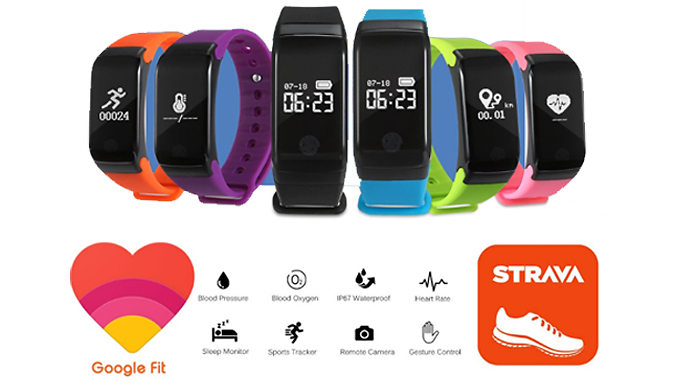 Go Groopie Ugoagogo 29-in-1 HR15-S Fitness Tracker With Heart Rate Monitor - 6 Colours