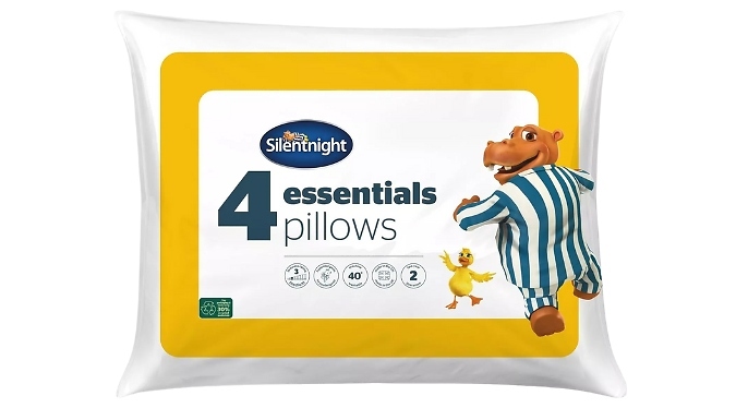 4-Pack of Silentnight Pillows