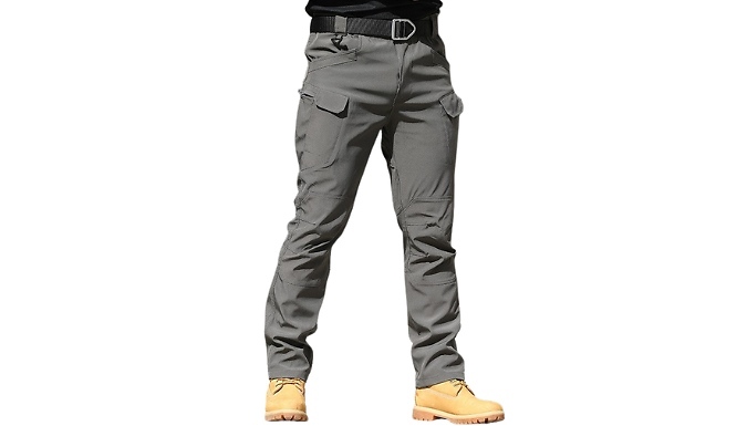 Men's Stretchy Cargo Work Trousers - 4 Colours & 6 Sizes