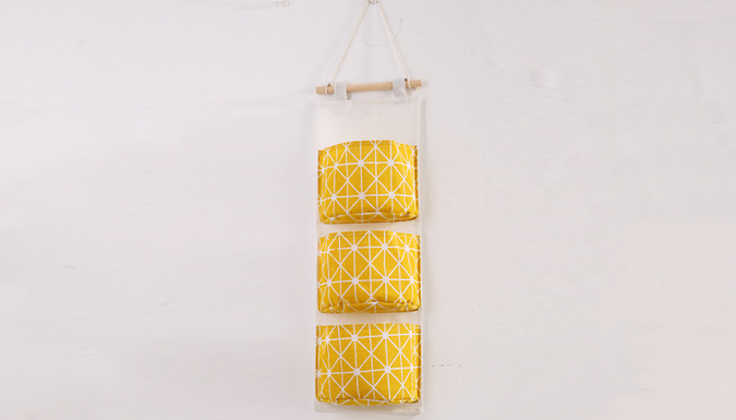 3 or 7-Layer Hanging Storage Bags - Grey or Yellow!