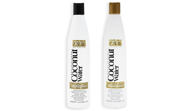 XHC Coconut Water Shampoo & Conditioner 800ml Bundle Deal Price £6.99
